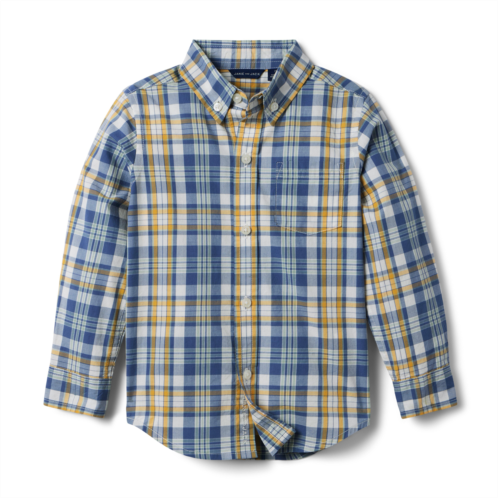 Janie and Jack Plaid Poplin Shirt