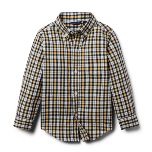 Janie and Jack Plaid Poplin Shirt