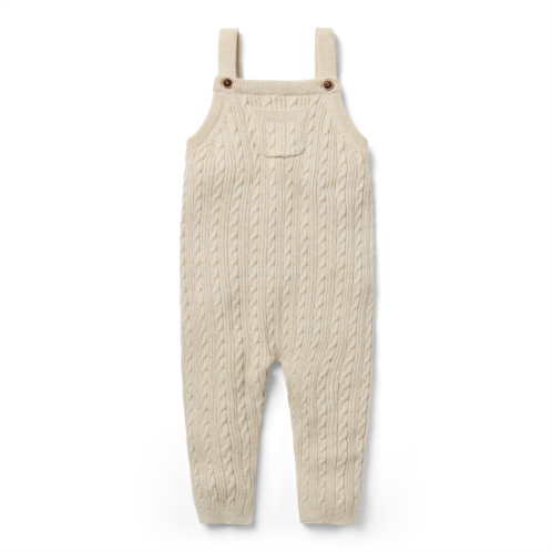 Janie and Jack Baby Cable Knit Overall