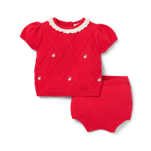 Janie and Jack Baby Embroidered Matching Sweater Set