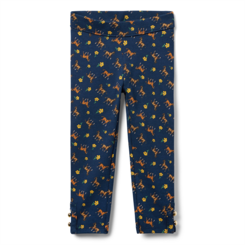 Janie and Jack Horse Button Cuff Ponte Pant