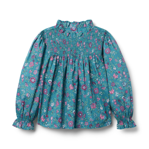 Janie and Jack Ditsy Floral Ruffle Top