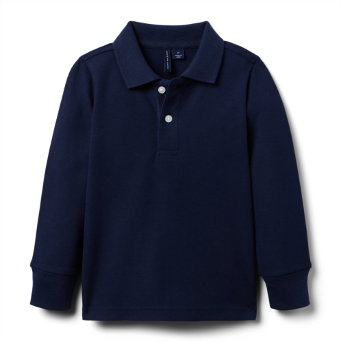 Janie and Jack The Long Sleeve Pique Polo