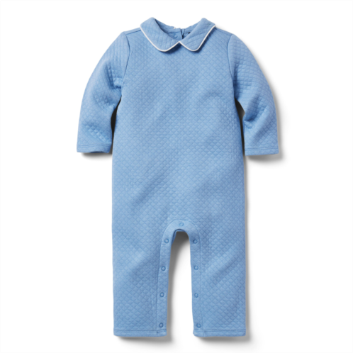 Janie and Jack Baby Collared Quilted One-Piece