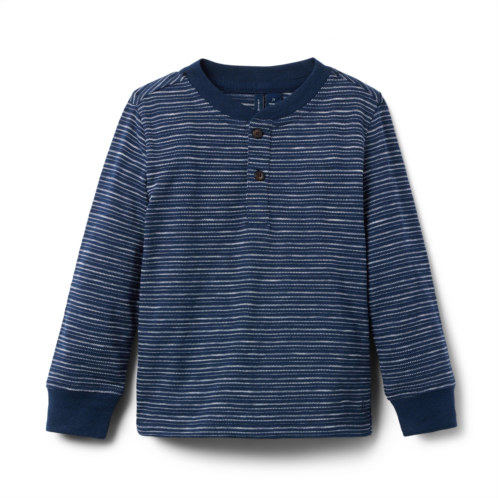 Janie and Jack Striped Henley Tee