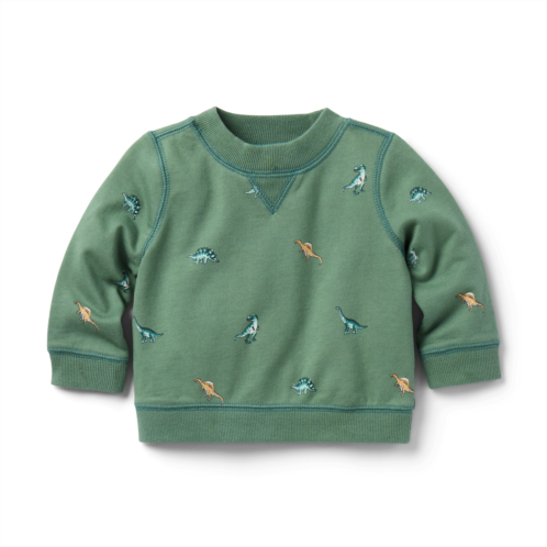 Janie and Jack Baby Dinosaur French Terry Sweatshirt