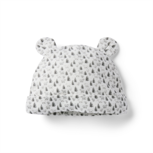 Janie and Jack Baby Forest Friends Bear Ear Beanie