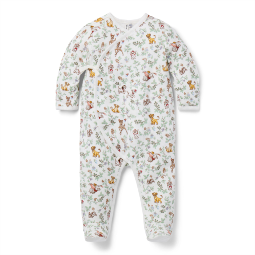 Janie and Jack Disney Toile Footed Baby One-Piece