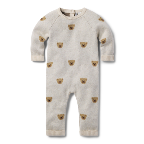 Janie and Jack Baby Bear Sweater One-Piece