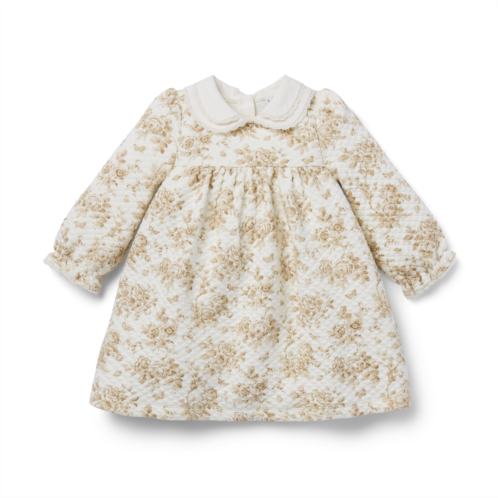 Janie and Jack Baby Floral Toile Quilted Dress