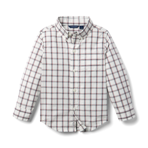 Janie and Jack Plaid Poplin Shirt