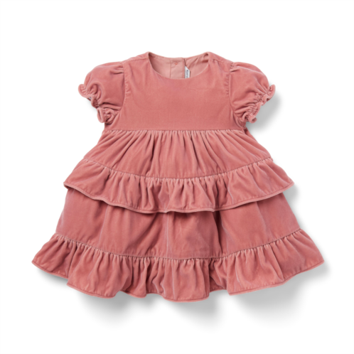 Janie and Jack The Velvet Tiered Baby Dress