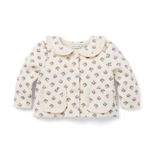 Janie and Jack Baby Floral Quilted Cardigan