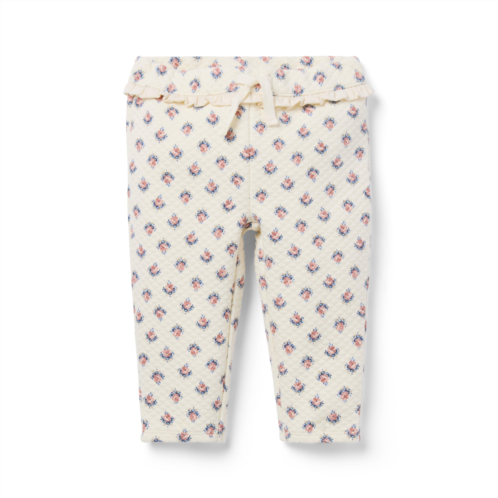 Janie and Jack Baby Floral Quilted Jogger