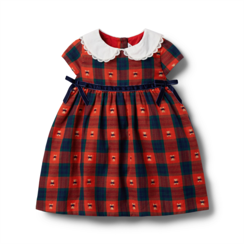 Janie and Jack Baby Bear Tartan Dress