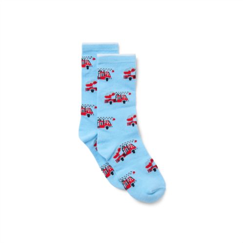 Janie and Jack Firetruck Sock