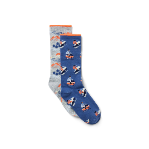 Janie and Jack Snowmobile And Mountain Sock 2-Pack