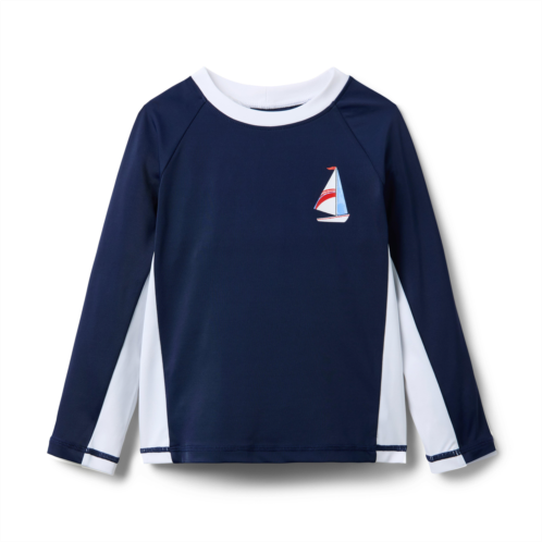 Janie and Jack Recycled Sailboat Rash Guard