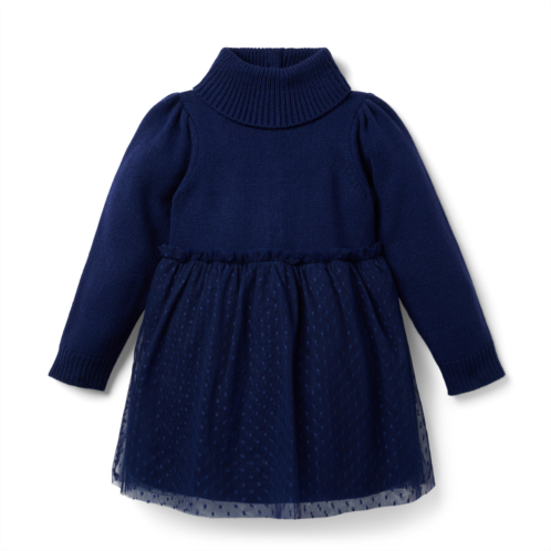 Janie and Jack Tiered Tulle Sweater Dress