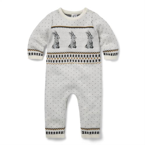 Janie and Jack Baby Bunny Fair Isle One-Piece