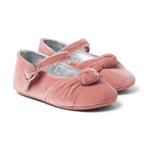 Janie and Jack Baby Velvet Bow Ballet Flat