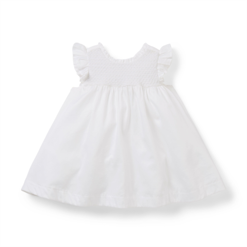 Janie and Jack Baby Smocked Sateen Dress