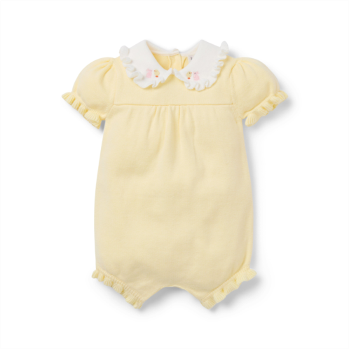 Janie and Jack Baby Embroidered Ruffle Collar Romper