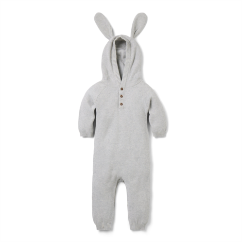 Janie and Jack Baby Bunny Ear Hooded One-Piece