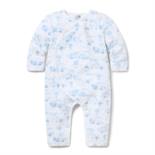 Janie and Jack Baby Animal Friends Toile Wrap One-Piece