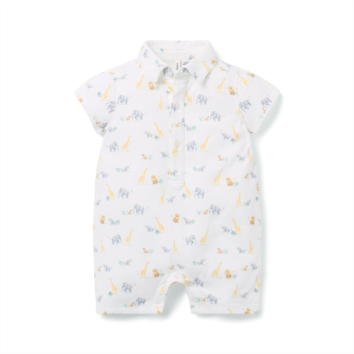 Janie and Jack Baby Animal Friends Romper