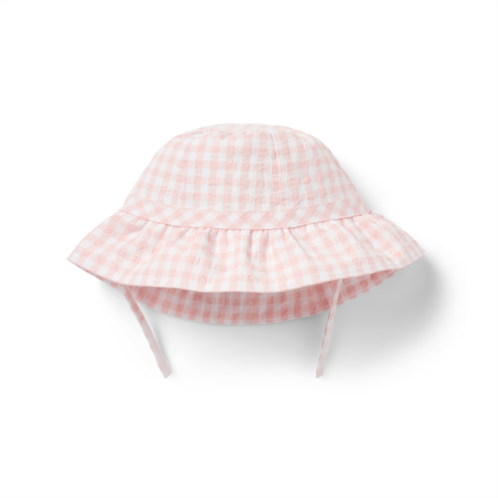 Janie and Jack Baby Gingham Ruffle Sun Hat