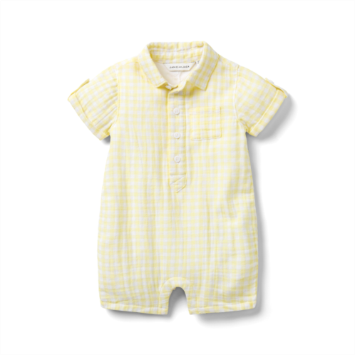 Janie and Jack Baby Gingham Romper