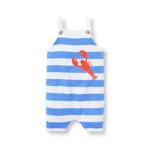 Janie and Jack Baby Striped Lobster Romper