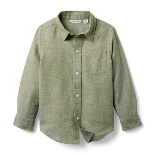 Janie and Jack The Linen-Cotton Shirt