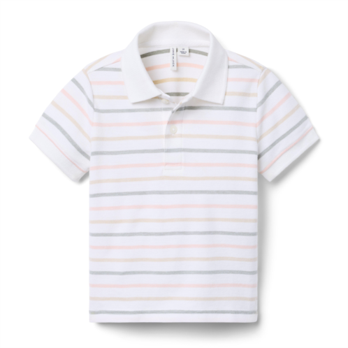 Janie and Jack The Striped Pique Polo