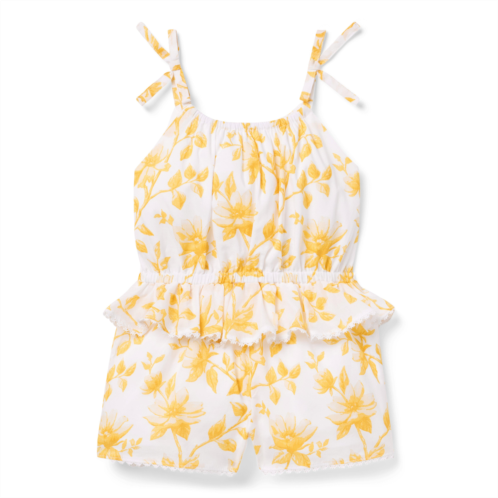Janie and Jack Floral Ruffle Romper