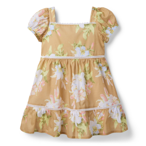 Janie and Jack Floral Puff Sleeve Dress