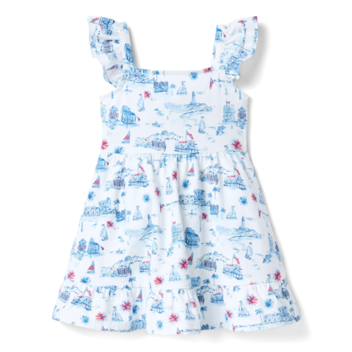 Janie and Jack The Americana Toile Dress