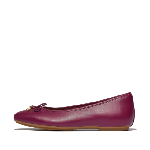 Fitflop Bow Soft Leather Ballerinas