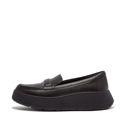 Fitflop Padded-Detail Leather Flatform Loafers
