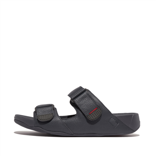 Fitflop Mens Adjustable Leather Slides