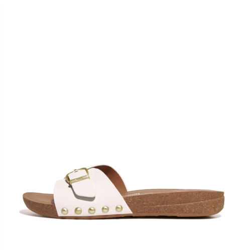 Fitflop Adjustable Buckle Leather Sliders