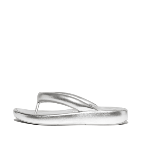 Fitflop Padded Metallic-Leather Flip-Flops