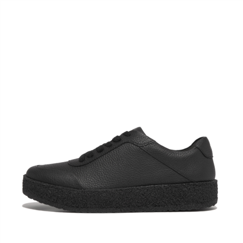 Fitflop Tumbled-Leather Crepe Sneakers