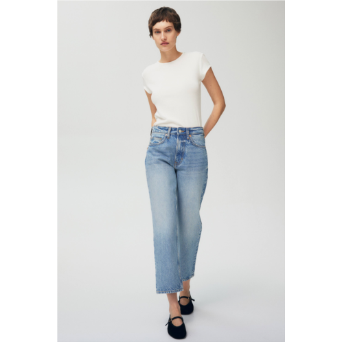 H&M Straight High Cropped Jeans