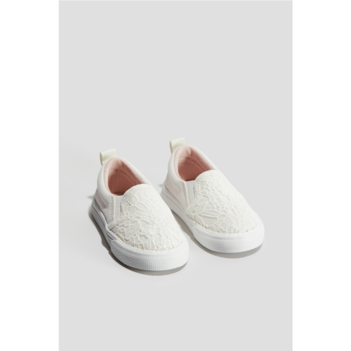 H&M Cotton Canvas Slip-on Shoes