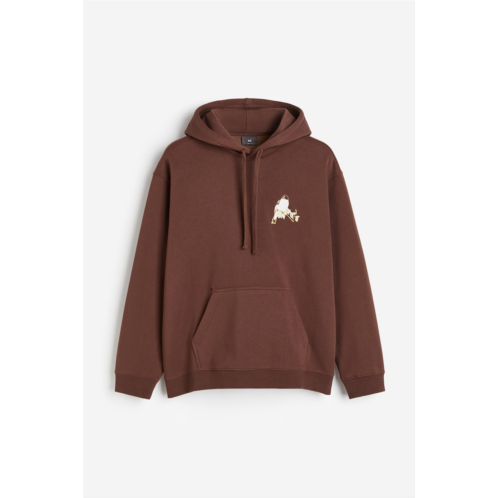 H&M Loose Fit Printed Hoodie