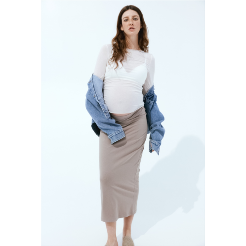 H&M MAMA Cotton Jersey Skirt