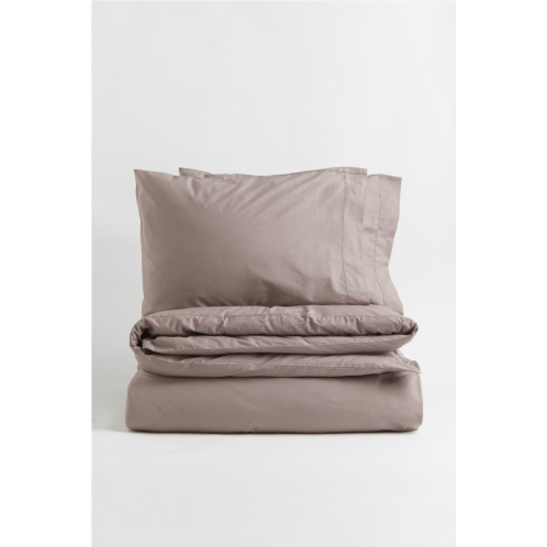 H&M Cotton Percale King/Queen Duvet Cover Set