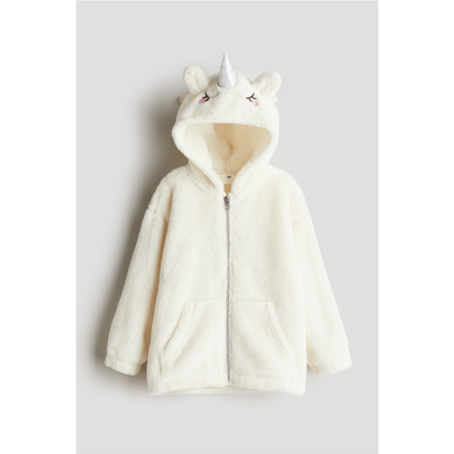 H&M Pile Hooded Jacket